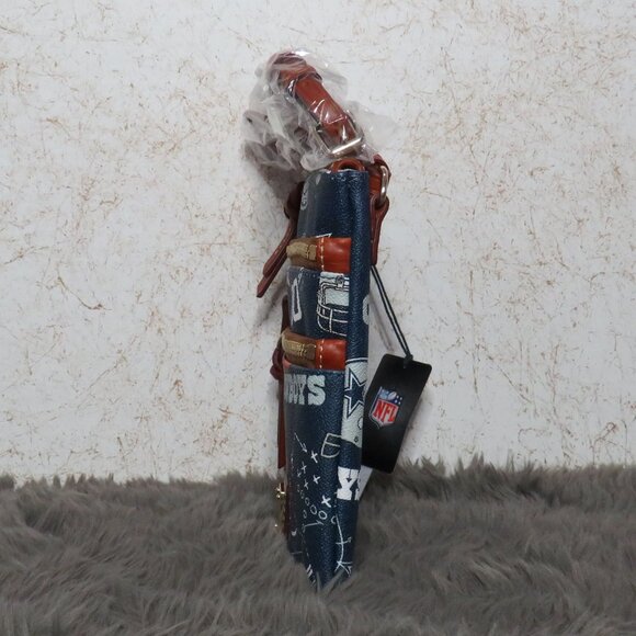 Dooney & Bourke NFL Dallas Cowboys Triple Zip Crossbody (Navy) - Picture 3 of 5